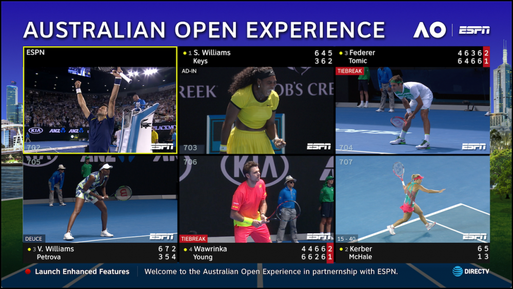 Expanded Coverage of the Australian Open on DIRECTV