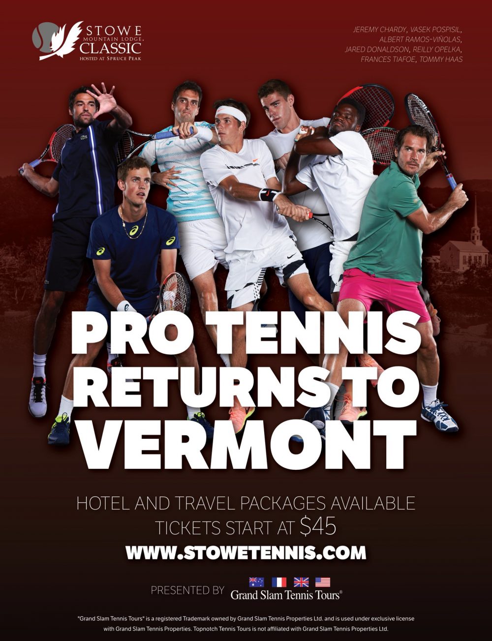 Pro Tennis Returns to Vermont this August