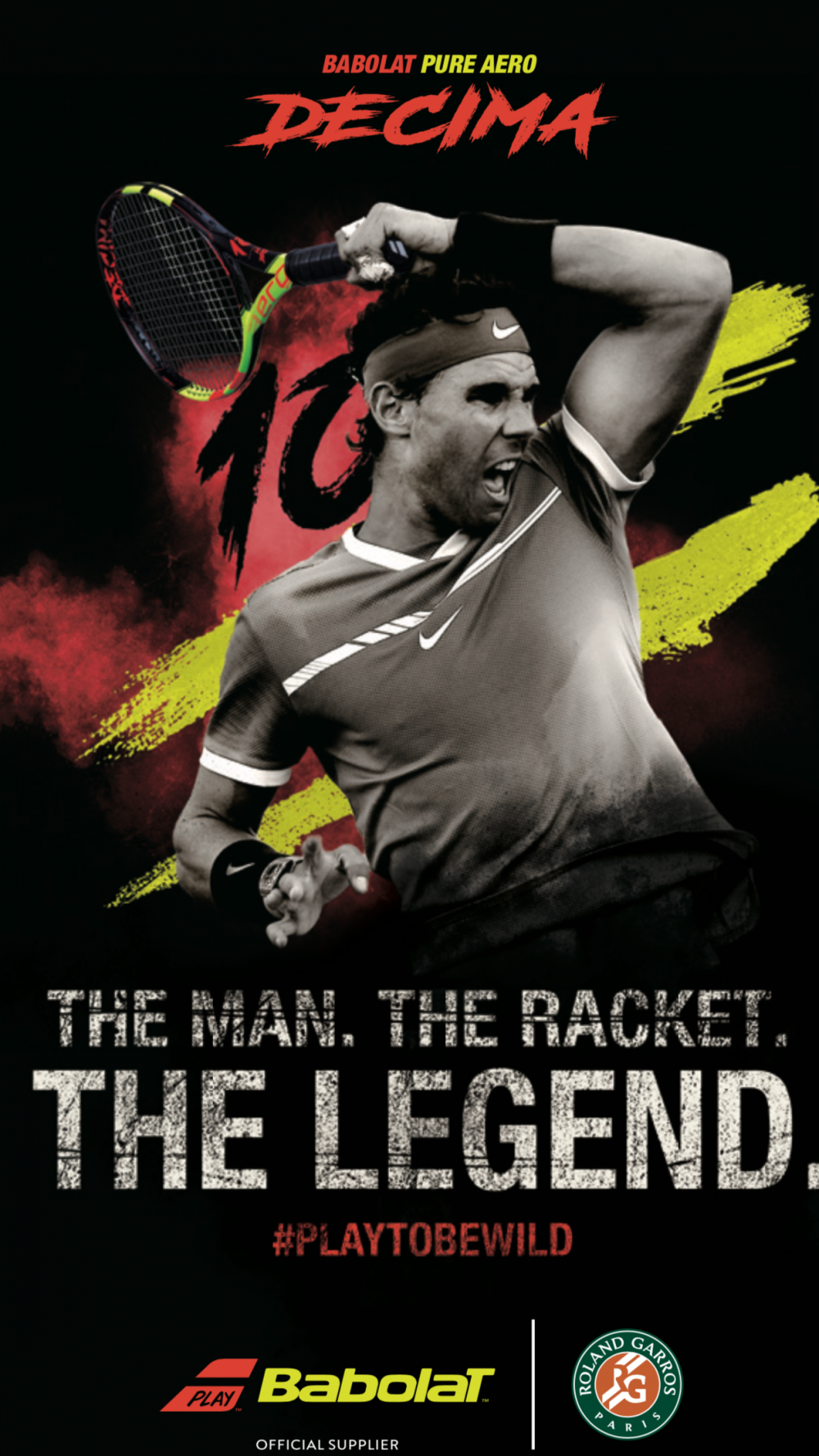 The Babolat Decima Racket: Celebrating Rafa Nadal’s 10 Roland Garros Titles