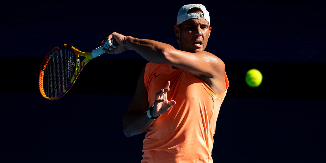 Rafael Nadal prepares for the Madrid Open in Spain.