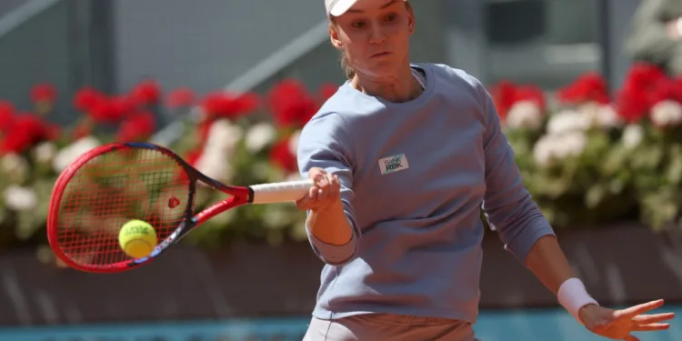 Elena Rybakina at the Madrid Open.
