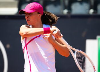 Swiatek at the Italian Open.