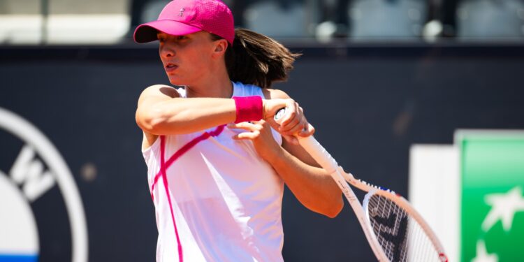 Swiatek at the Italian Open.