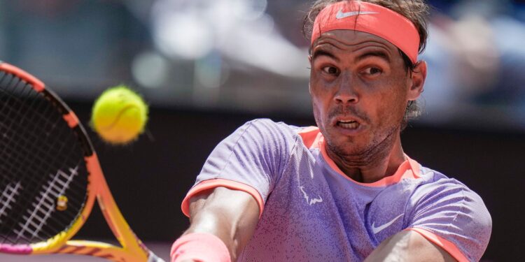Rafael Nadal in Rome, Italy.