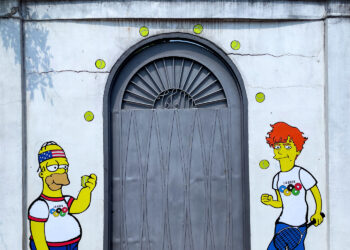 Jannik Sinner immortalized as a Simpson character